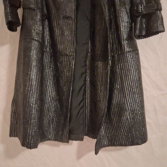 Burberry Prorsum Leather coat Pristine condition size US 4/ IT 38 - Picture 3 of 9